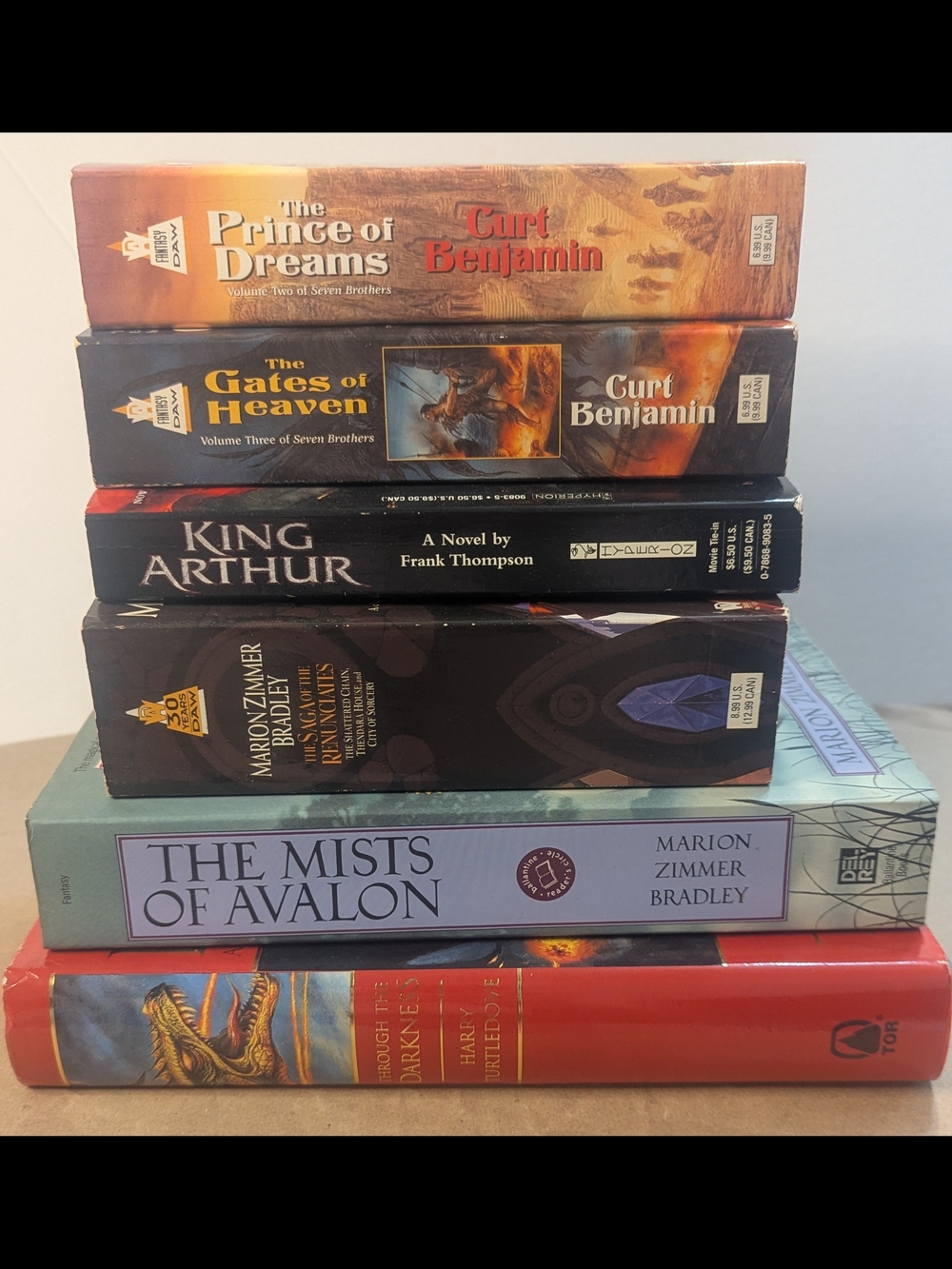 Vintage Fantasy Book Lot 6 Books
